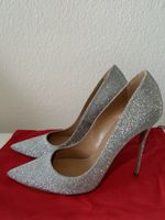 Pumps Pura Lopez Silber Gr 40 ✨Glitzer ✨