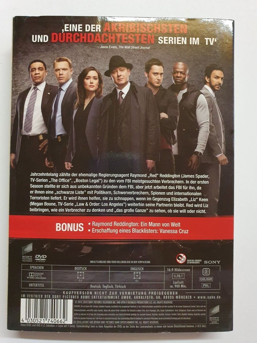 Tutti i DVDs: Blacklist zweite Staffel DVD – Usato da Oberdorf BL venduto da BaldenEagle 1