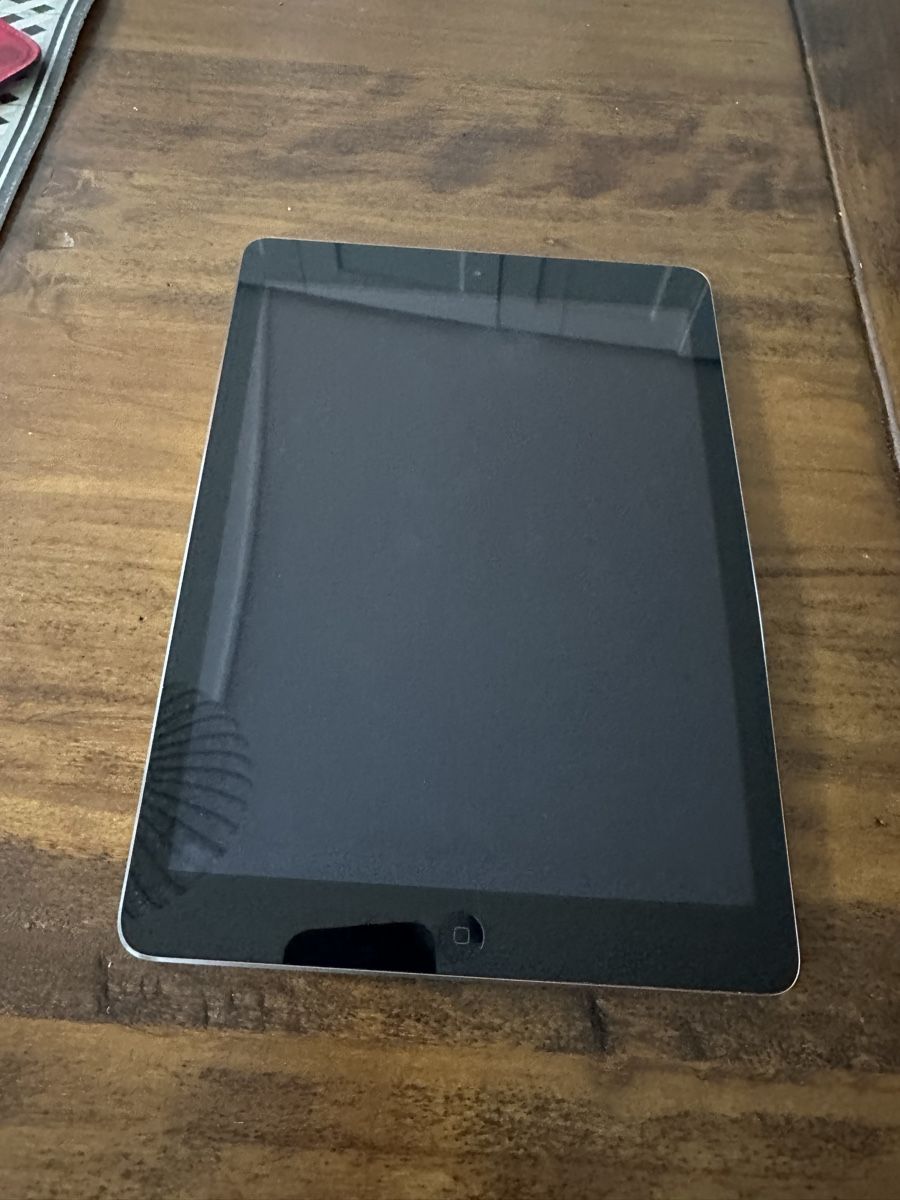 Apple Tablet PC: iPad Air Wi-Fi, 32GB mit rotem Leder-Case – Usato da Bern venduto da Moret