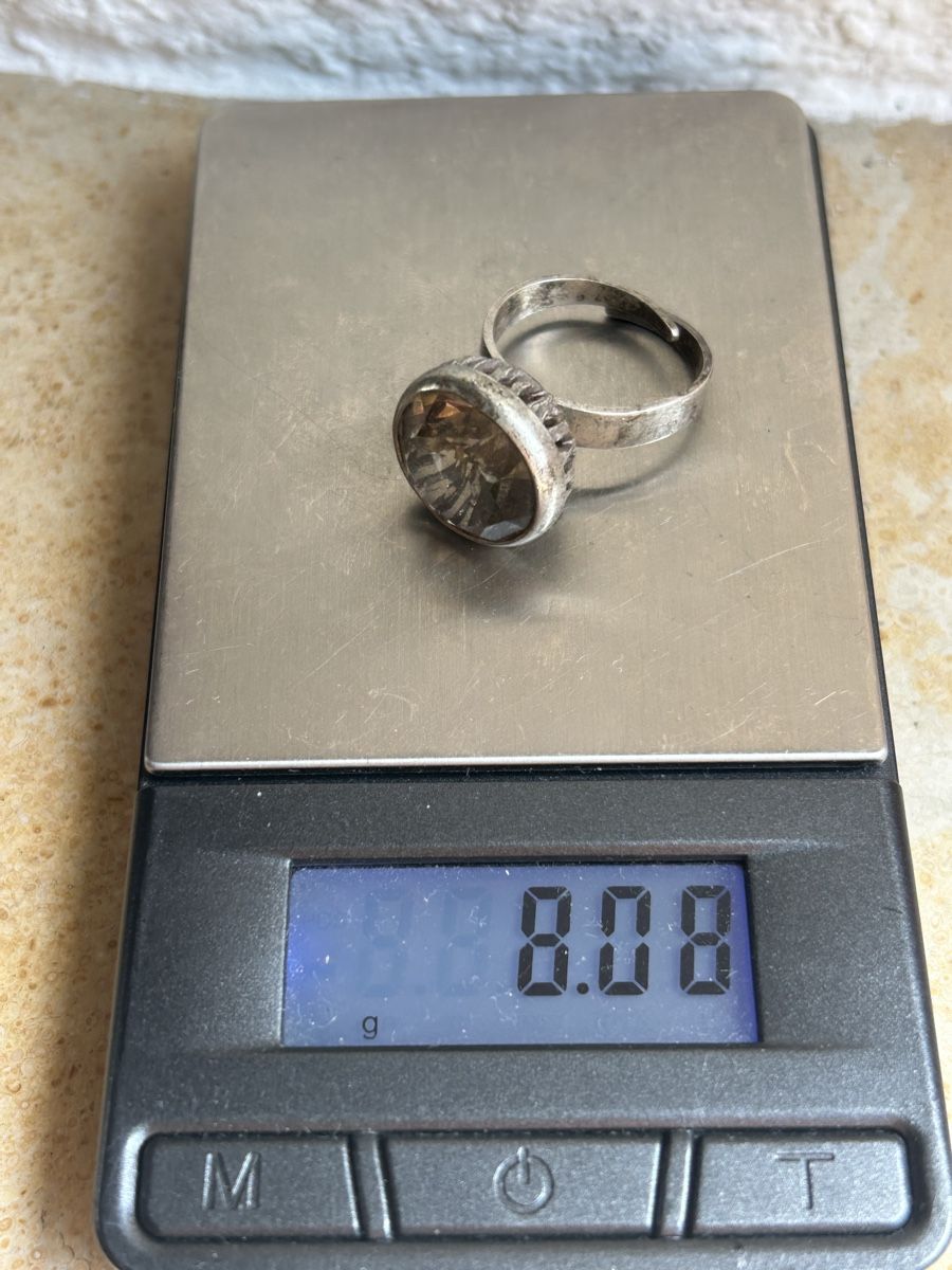 Anelli: Vintage Silberring Rauchquarz, Gr 54 – Usato da Laufen venduto da Bellavitaboom 4