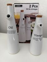 Huilier & vinaigrier en céramique – 2 pièces