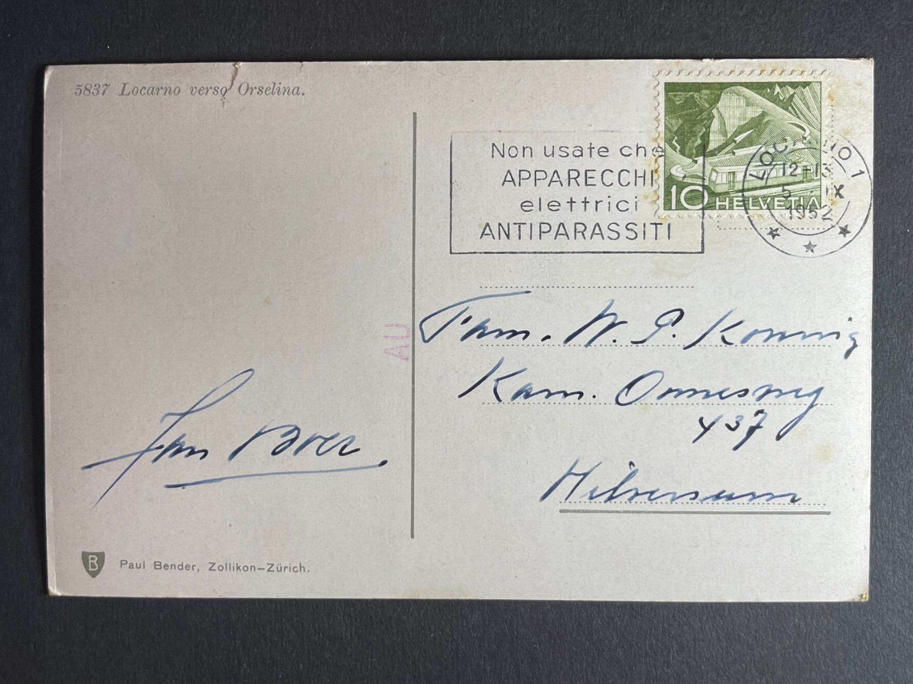 Cartoline postali: Locarno verso Orselina – Usato da Steg VS venduto da _vinci_ 1
