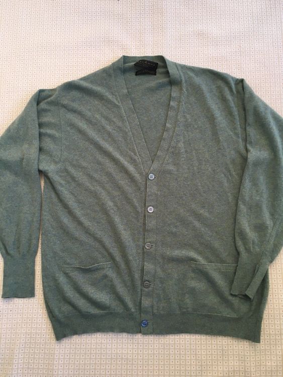 Cardigan Femme En Cachemire JOHNSTONS OF ELGIN - Taille XL, Noir, Maille Câblée, Occasion Excellent état