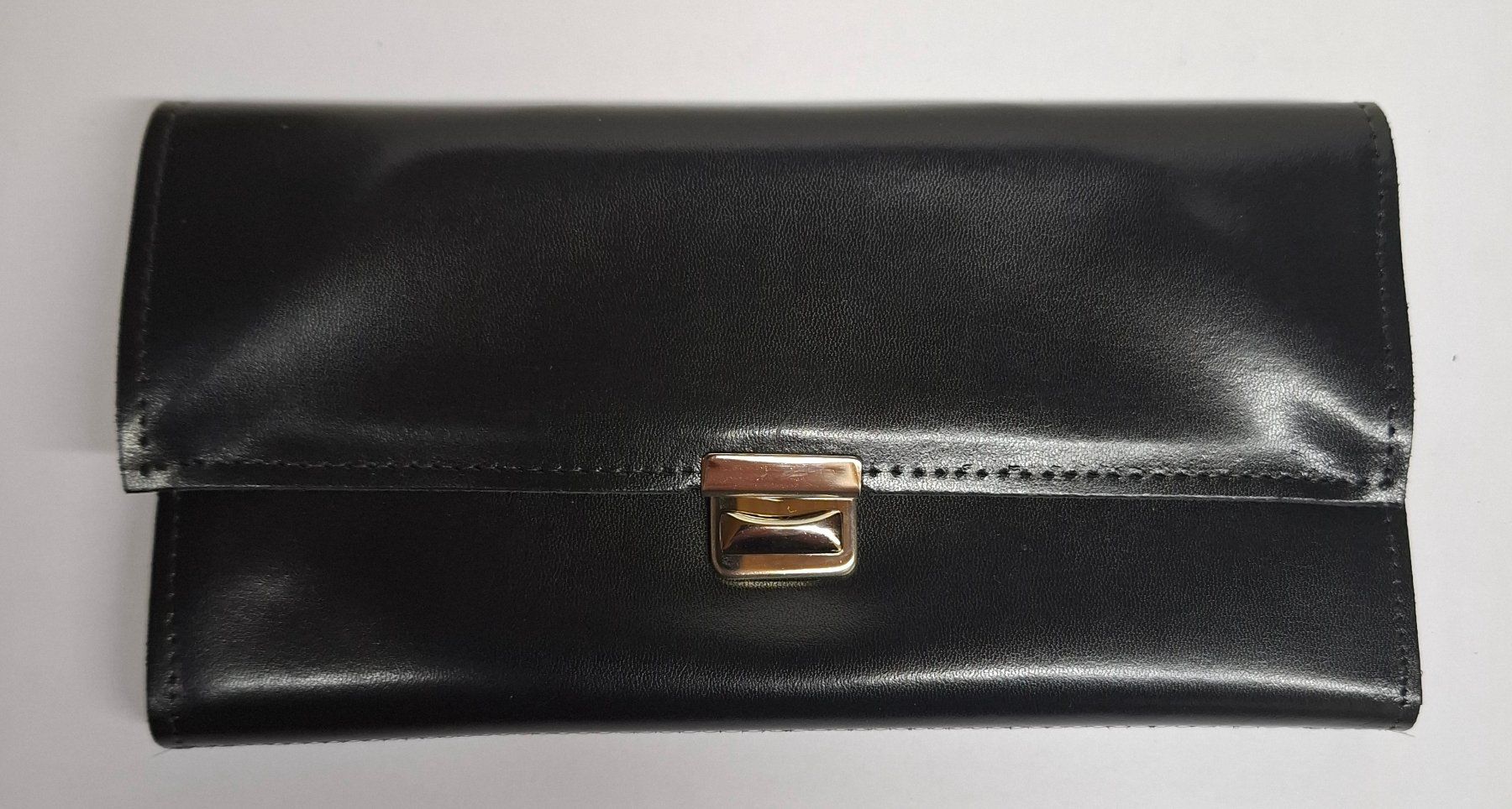 Portafogli: Vintage Service-Portemonnaie echt Leder schwarz – Nuovo (secondo la descrizione) da Suhr venduto da SAF-Restposten
