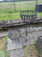 2 Metall Feuerkörbe für in den Garten
