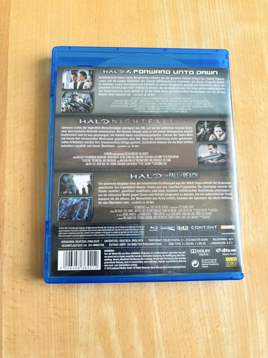 Tutti i DVDs: Halo Triple Feature Collector's Box - Blu-ray, – Usato da Luzern venduto da Armastra 1
