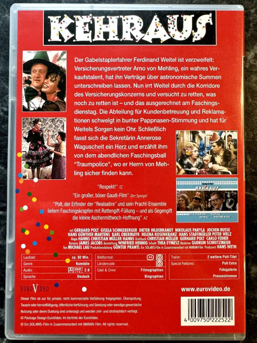 Tutti i DVDs: Kehraus  (Gerald Polt)                               ©'1983 – Usato da St. Gallen venduto da elk2020 2