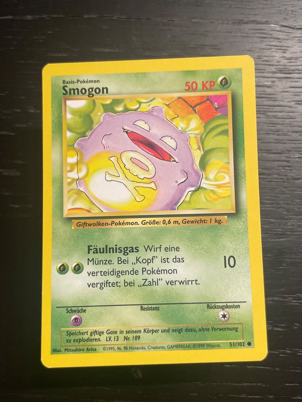 Pokémon Carte collezionabili: Pokemon Smogon base set 51/102 DE – Usato da Hugelshofen venduto da Suimosa