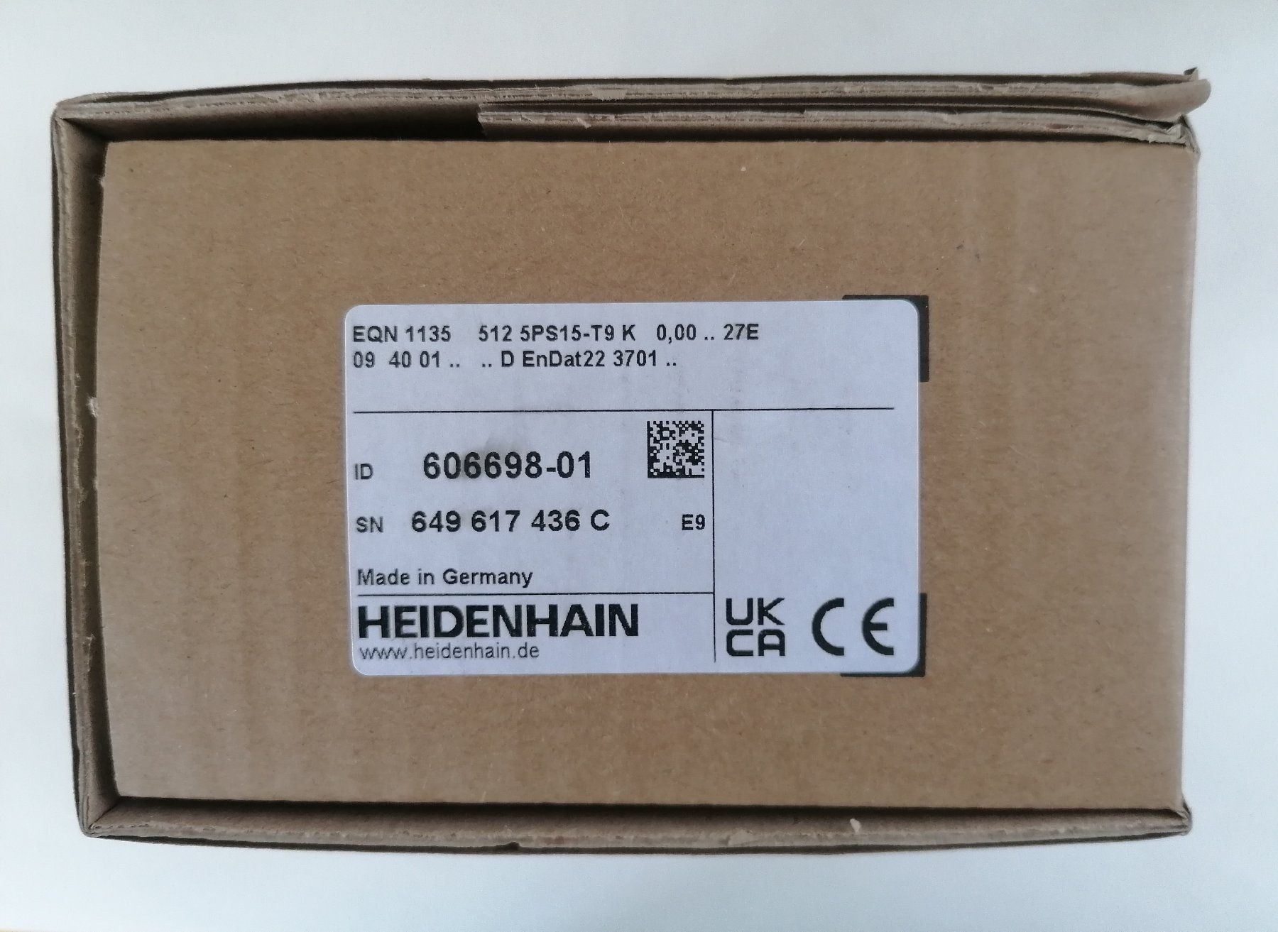 Heidenhain Componenti elettronici: HEIDENHAIN Encoder EQN 1135 606698-01 – Nuovo e nell'imballaggio originale da Kerns venduto da Tuctuc2 5