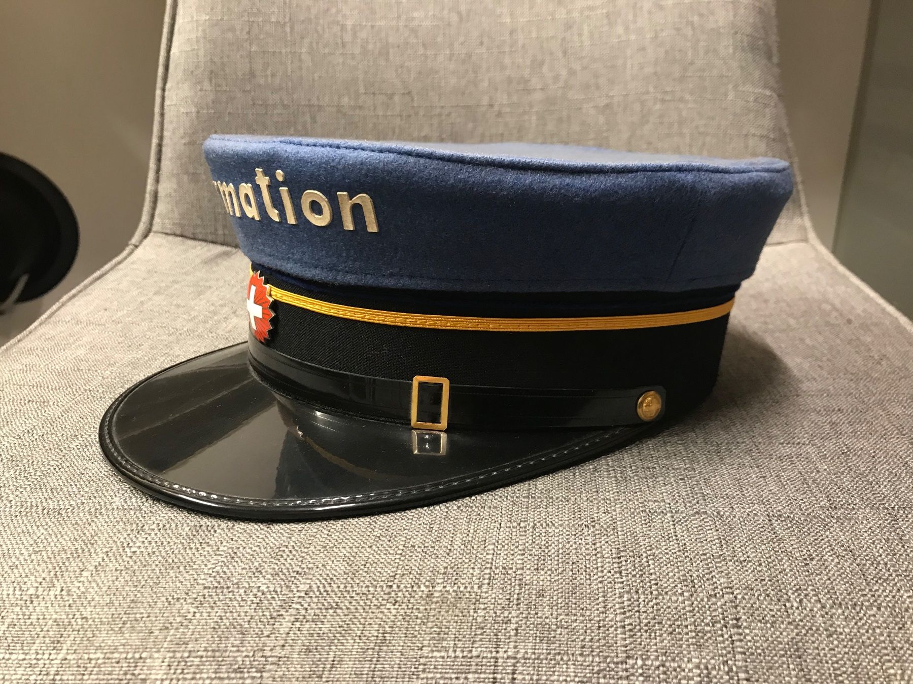 SBB/CFF/FFS Uniformi: SBB Mütze Information – Usato da Erschwil venduto da Freitag1 1