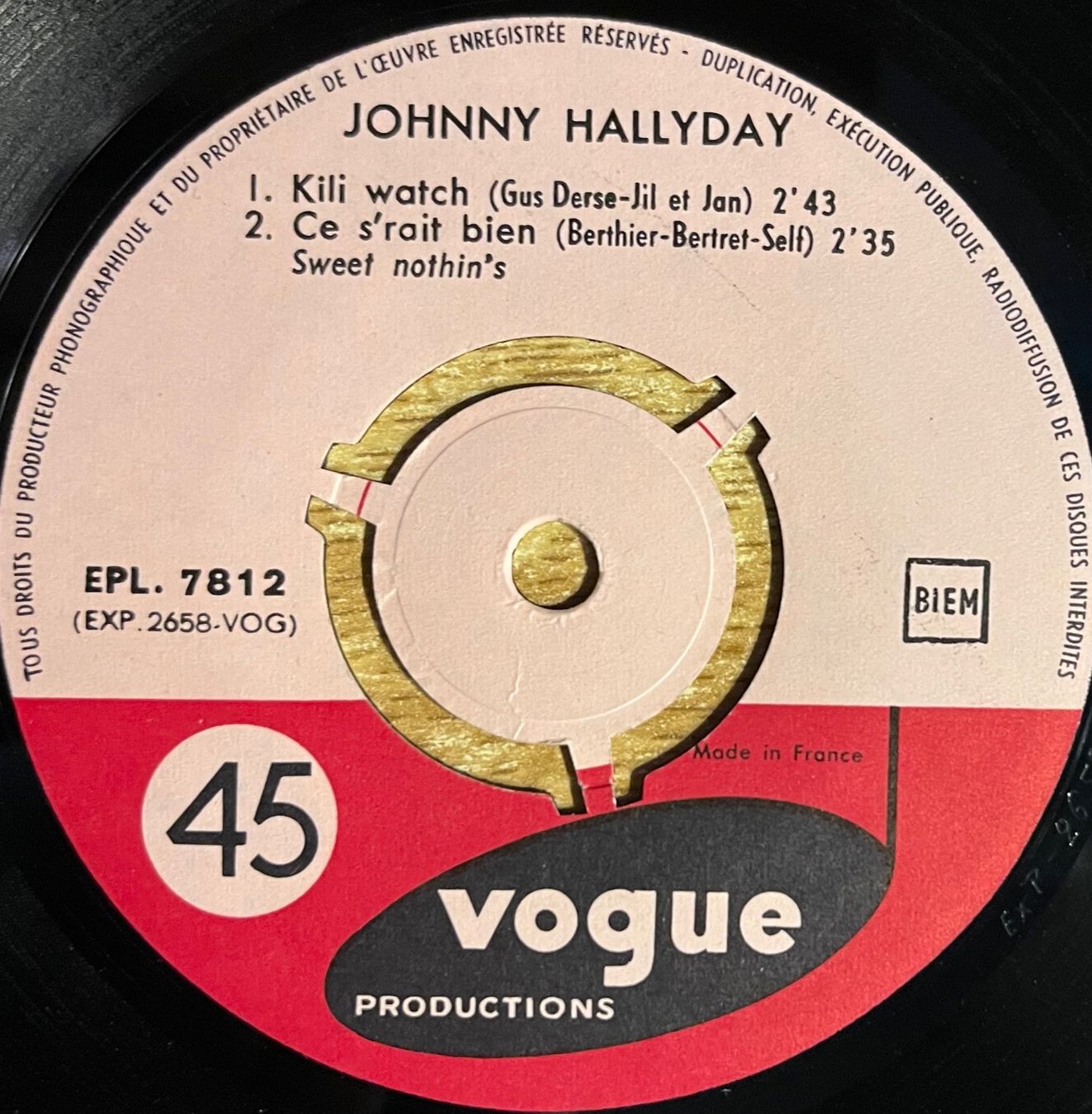 Vinyles: JOHNNY HALLYDAY - KILI WATCH – D'occasion à Bussigny par vinyl-pas-cher 2