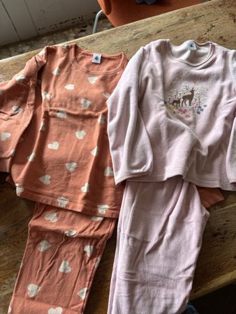 Petit Bateau Pyjamas lang  1x10ans/1x8ans 