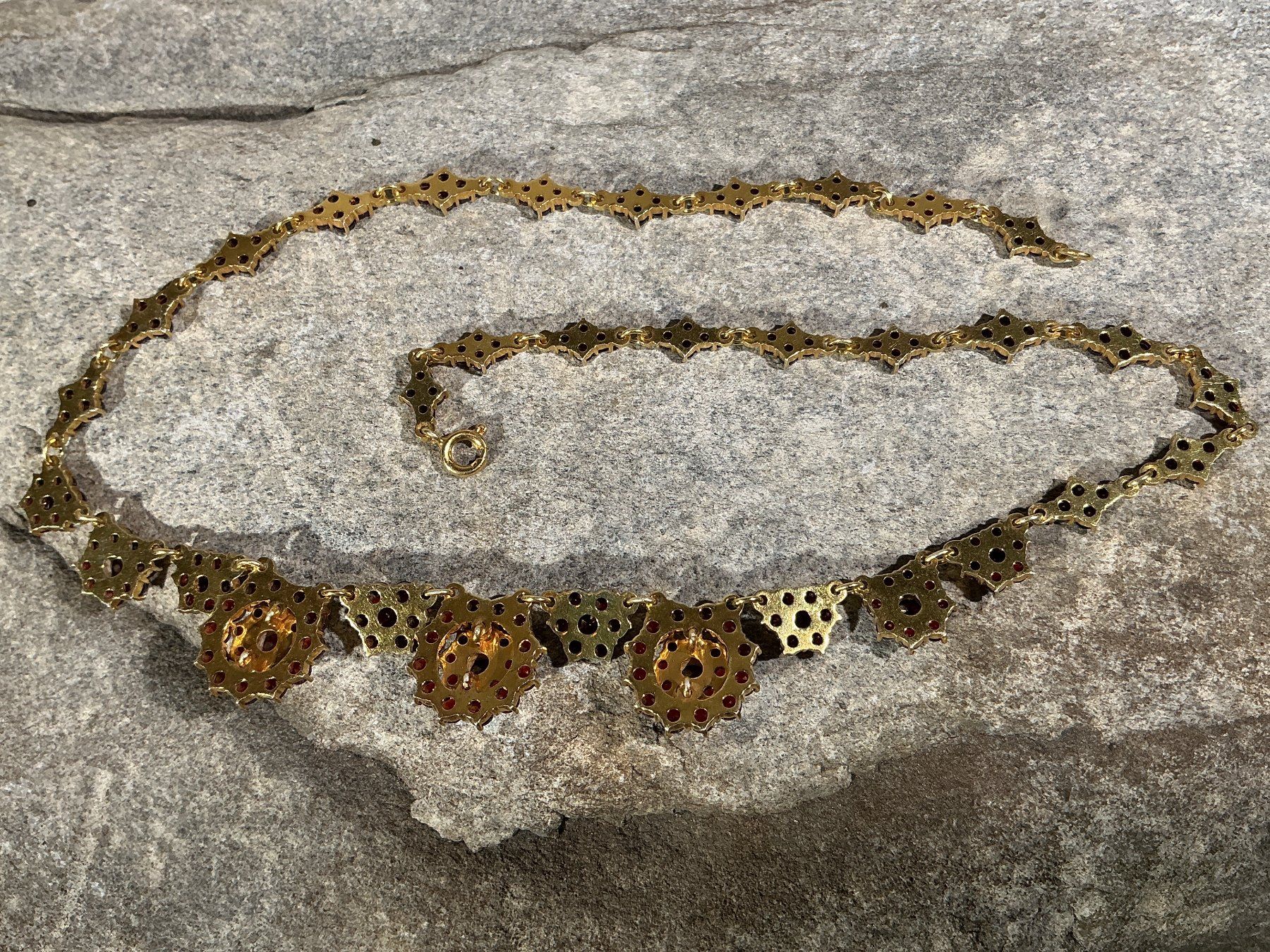 Catenine: BÖHMISCHER GRANATSCHMUCK Halskette – Nuovo (secondo la descrizione) da Richterswil venduto da Restwert_Richterswil 5
