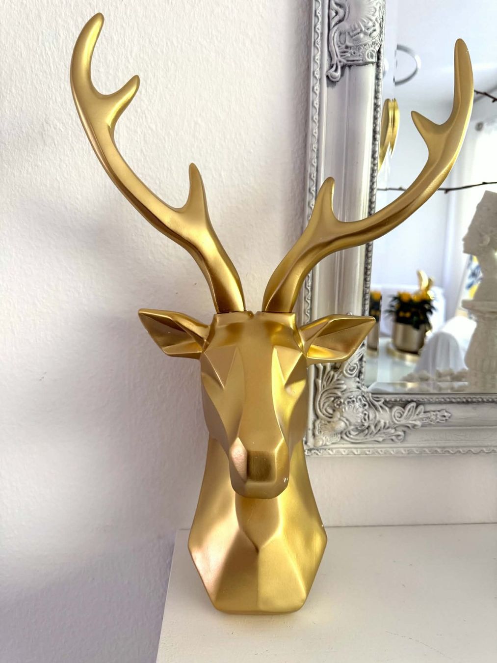 Tutte le decorazioni: Grössere Hirsch Hirschgeweih Goldig Deko – Nuovo e nell'imballaggio originale da Bern venduto da Miraitrading