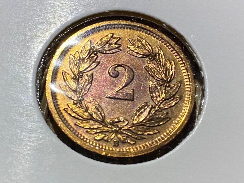 Schweiz Set 1 2 Rappen 1941 Vzgl Unz Wappen Eidgenossen Neu 