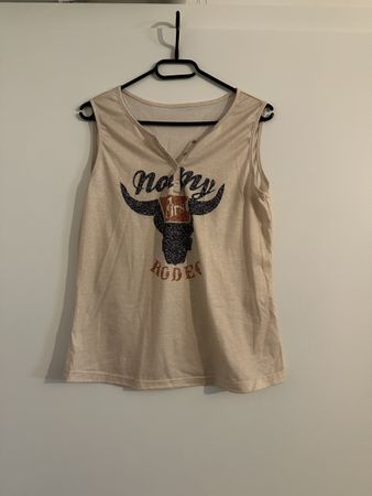 Rodeo Top, Beige, Grösse S - Perfekt für den Sommer!