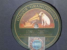 Disques 5x 78 tours aiguille Gramophone Berthe Delny -
