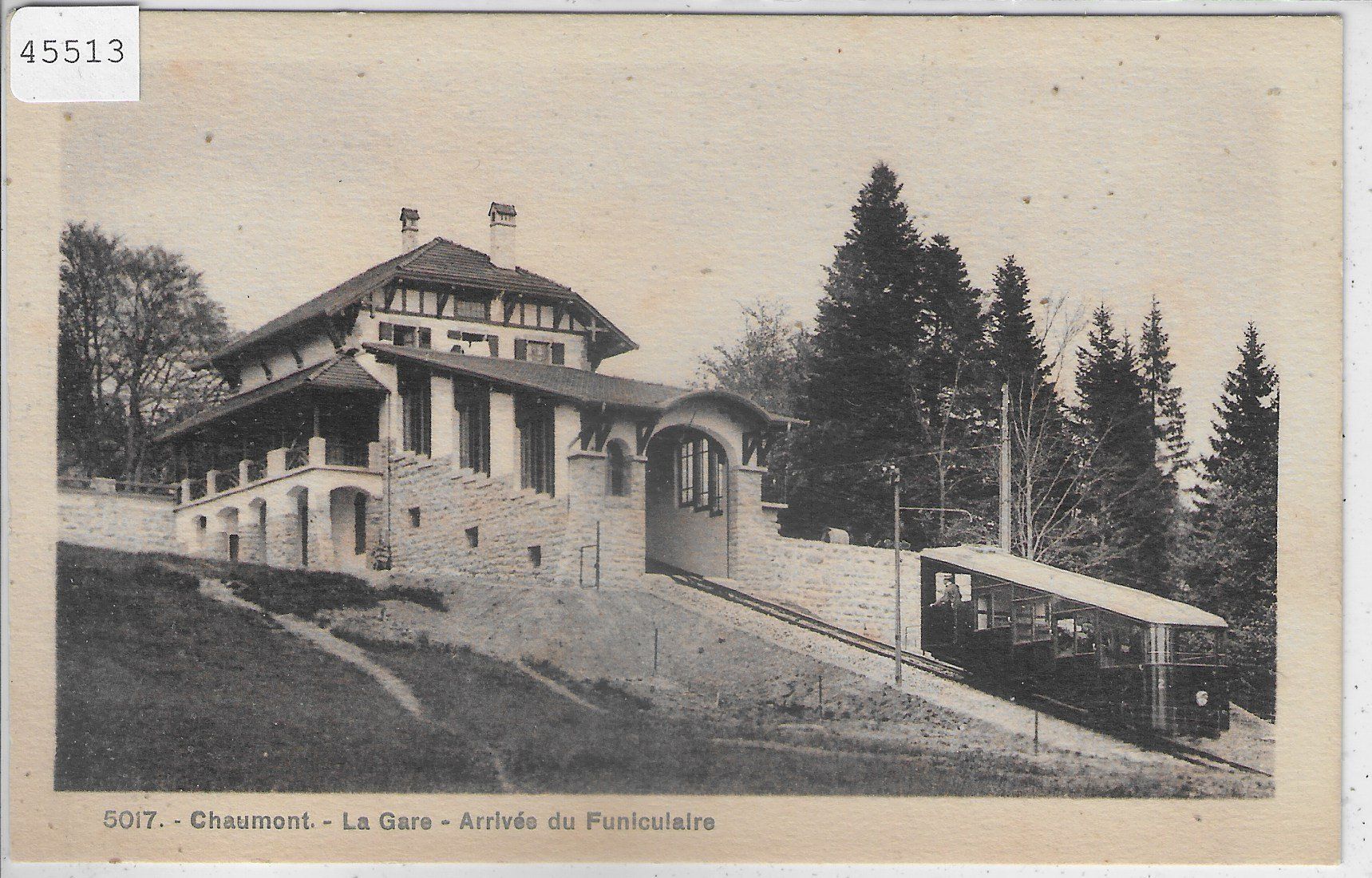 Cartoline postali: Chaumont - La Gare - Arivee du Funiculaire – Usato da Ettingen venduto da Kartenplanet