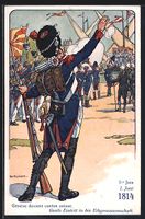 sign. Ed. Elzingre: 1814 Genfs Eintritt 