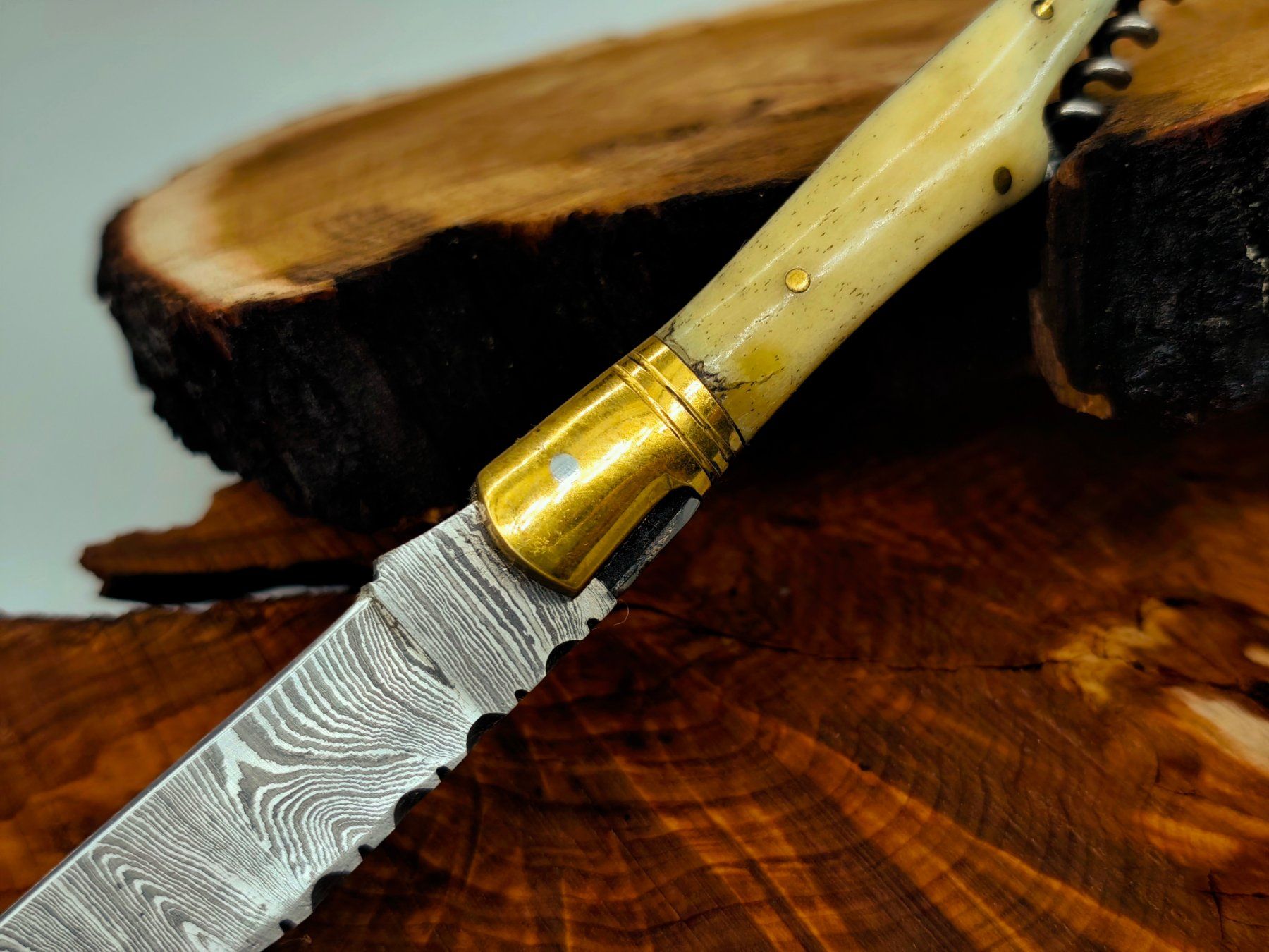 Accessori: Laguiole Damast Messer Klappmesser echtes Damastmesser – Nuovo e nell'imballaggio originale da Arlesheim venduto da Premius_1 4