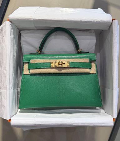 Brand New Sac Hermès Mini Kelly vert menthe 
