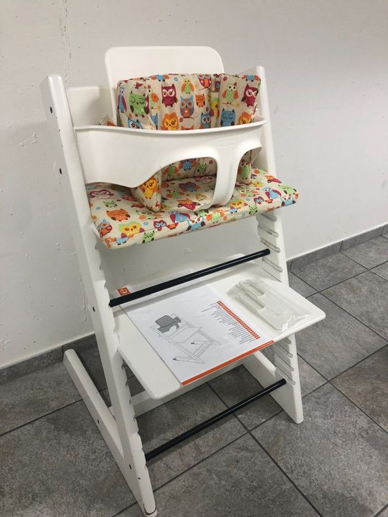 Fun*das Wasserdichte Kissen-Set Für Stokke Tripp Trapp Hochstuhl – 3-teilig, Mint Dot Design | Baumwolle, Öko-Tex