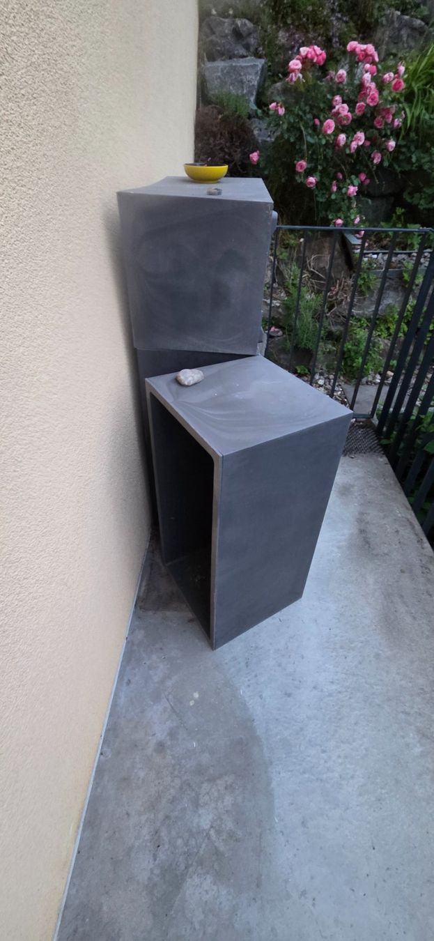 Blumentöpfe: 4x doppelwandige Balkon Blumentröge – Gebraucht aus Bremgarten b. Bern von Marge7979