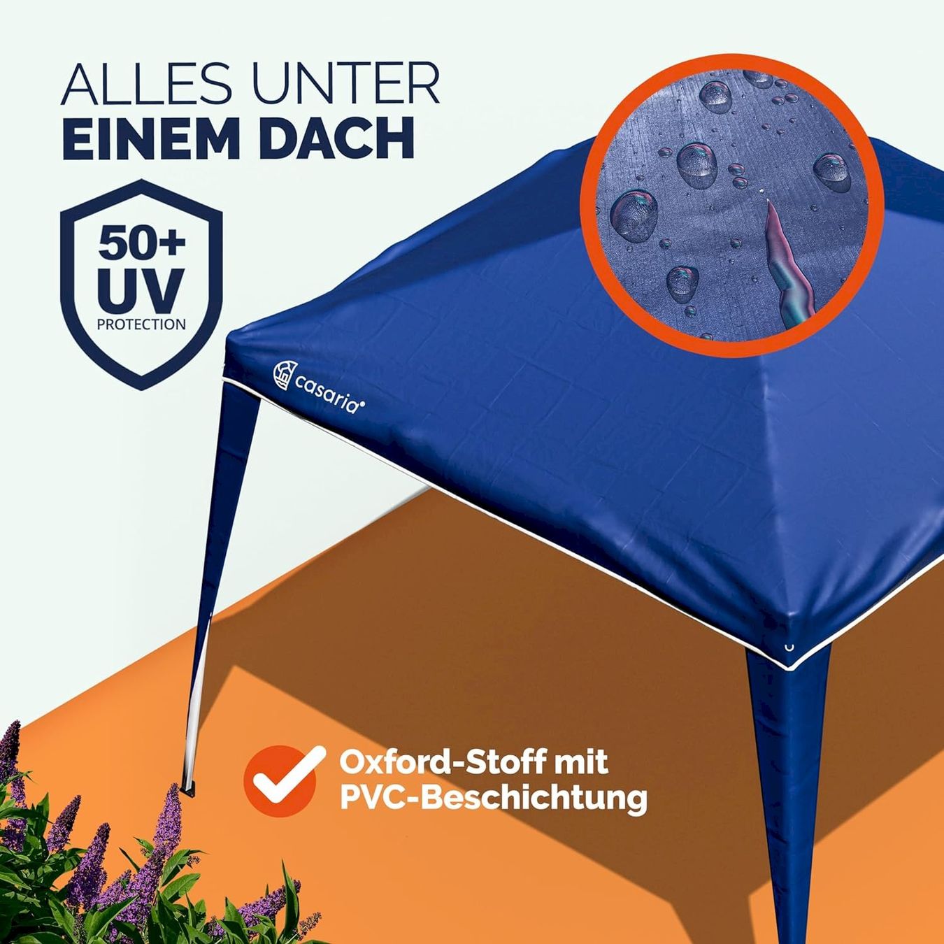 Tende & Padiglioni: Faltpavillon CAPRI 3x3m UV50+ dunkelblau – Nuovo e nell'imballaggio originale da Bottighofen venduto da zaap 3