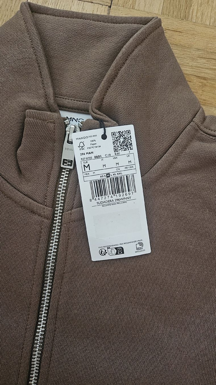 Mango Maglioni & Felpe: Pullover mit Reissverschluss von Mango M braun neu – Nuovo e nell'imballaggio originale da Bülach venduto da Aufziehvogel 2
