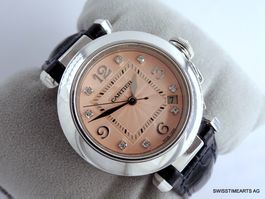 CARTIER PASHA 18K & DIAMNTEN REF.2308 AUTOMATIK DAMENUHR