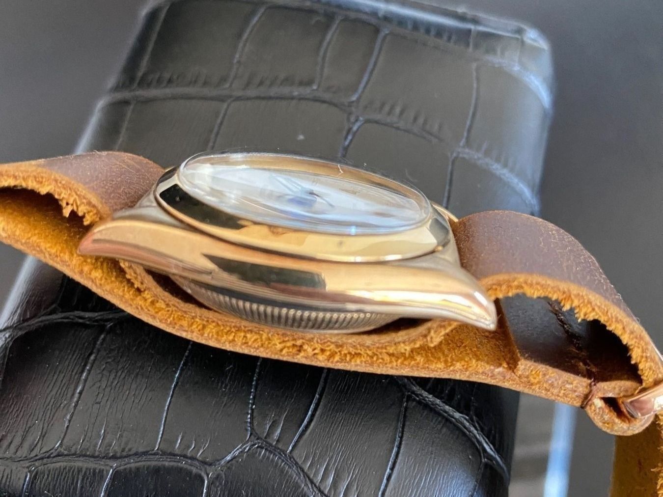 Rolex Orologi: Rolex Bubble Back Rose Gold Rare Collector' – Usato da Morges venduto da 24time 6