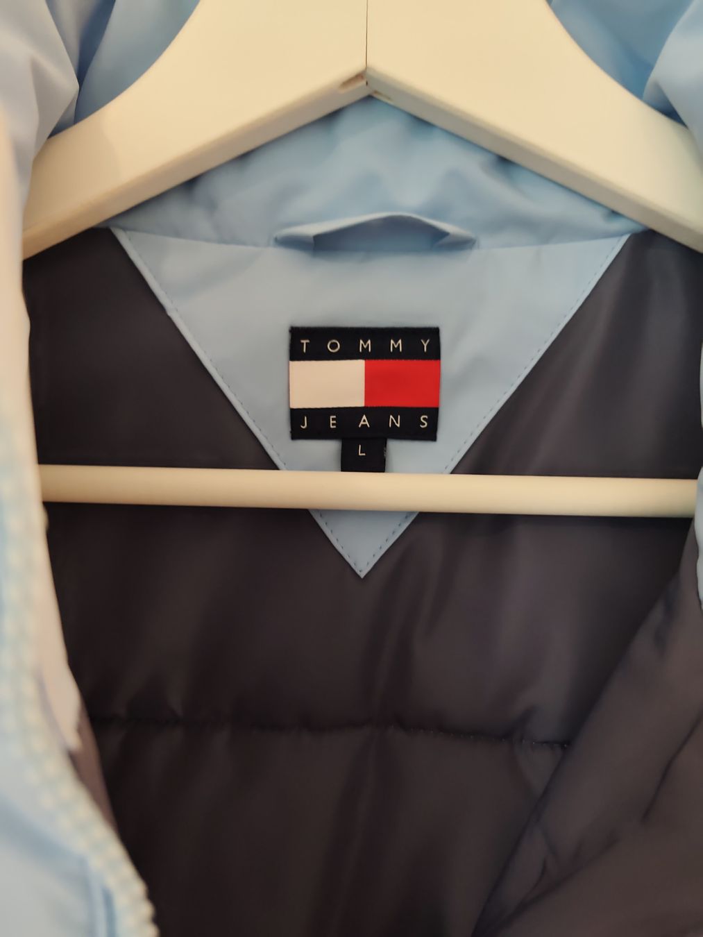Tommy Hilfiger Giacche: Steppjacke Tommy Jeans hellblau Grösse L  – Nuovo (secondo la descrizione) da Schwarzenberg LU venduto da LadySecondhand 1
