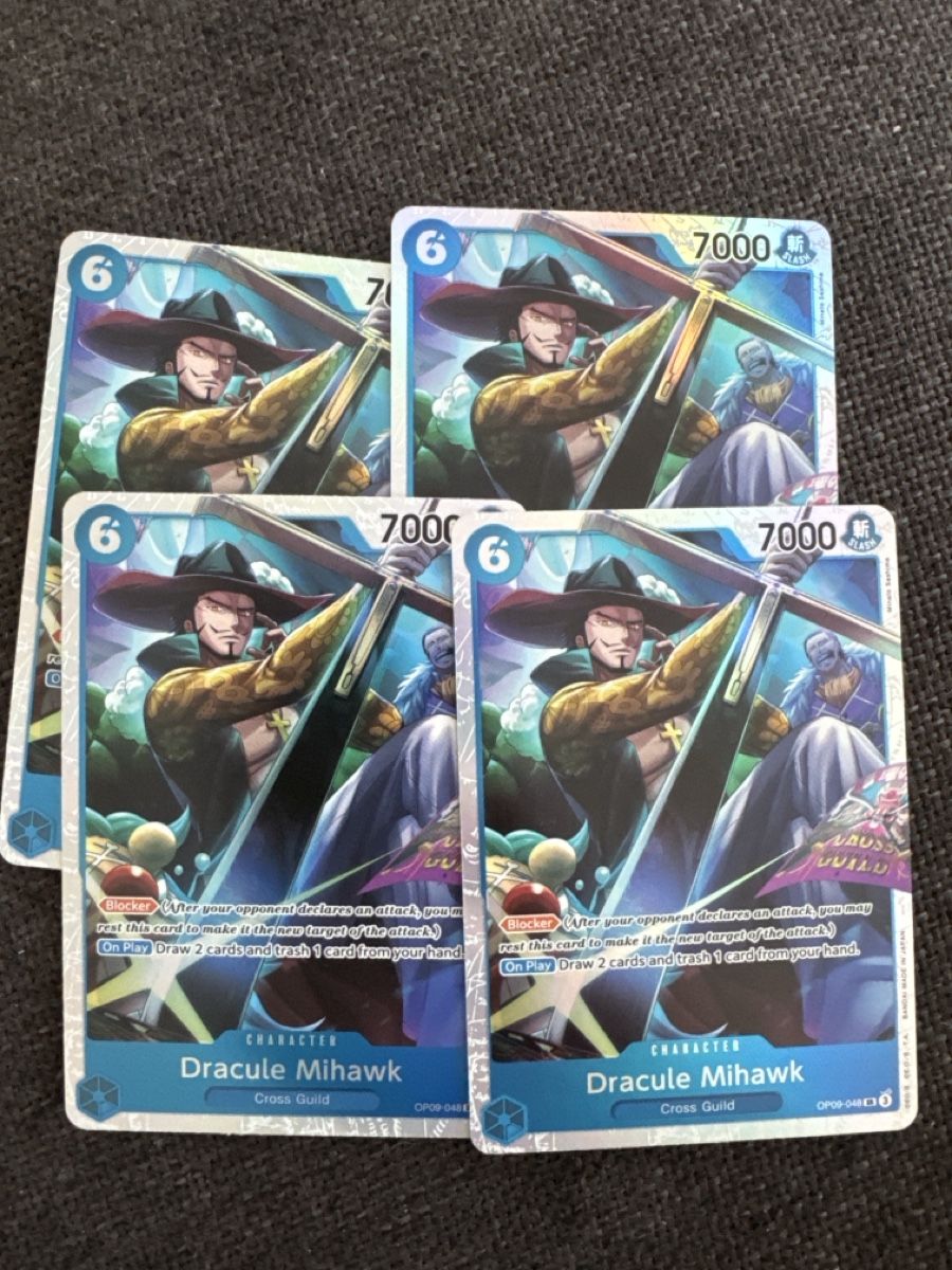 Bandai Cartes à collectionner: blue OP TCG Playset Dracule Mihawk OP09-048 SR – D'occasion à Suhr par calito-taxi