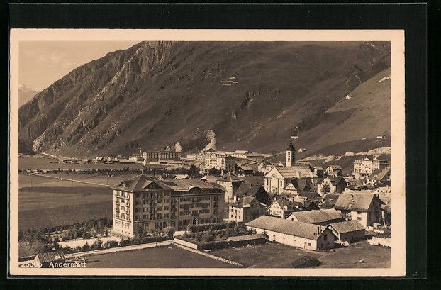 Cartoline postali: AK Andermatt, Teilansicht – Usato da Berlin venduto da bartko-reher
