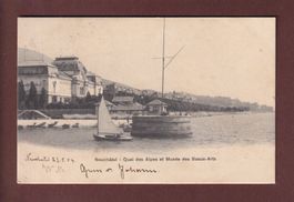 NEUCHÂTEL - Quai des Alpes - 1904