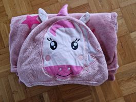 Einhorn Kapuzendecke mit Ärmeln