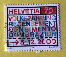 Nr.1005 GESTEMPELT Volkszählung 2000  Siehe Original Fotos.