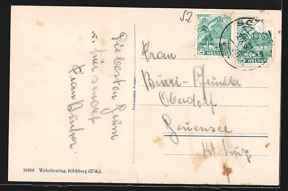 Cartoline postali: AK Schwyz, Hauptplatz mit Denkmal – Usato da Berlin venduto da bartko-reher 1