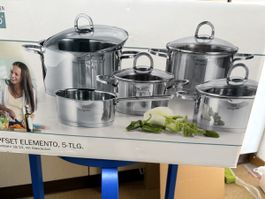Kochtopfset BonGusto Elemento 5-teilig neuwertig