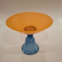 wunderbare Glasschale upcycling-Handarbeit, vintage