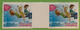 ST116) S107, Zwischensteg Pro Juventute postfrisch Kt. 50.-