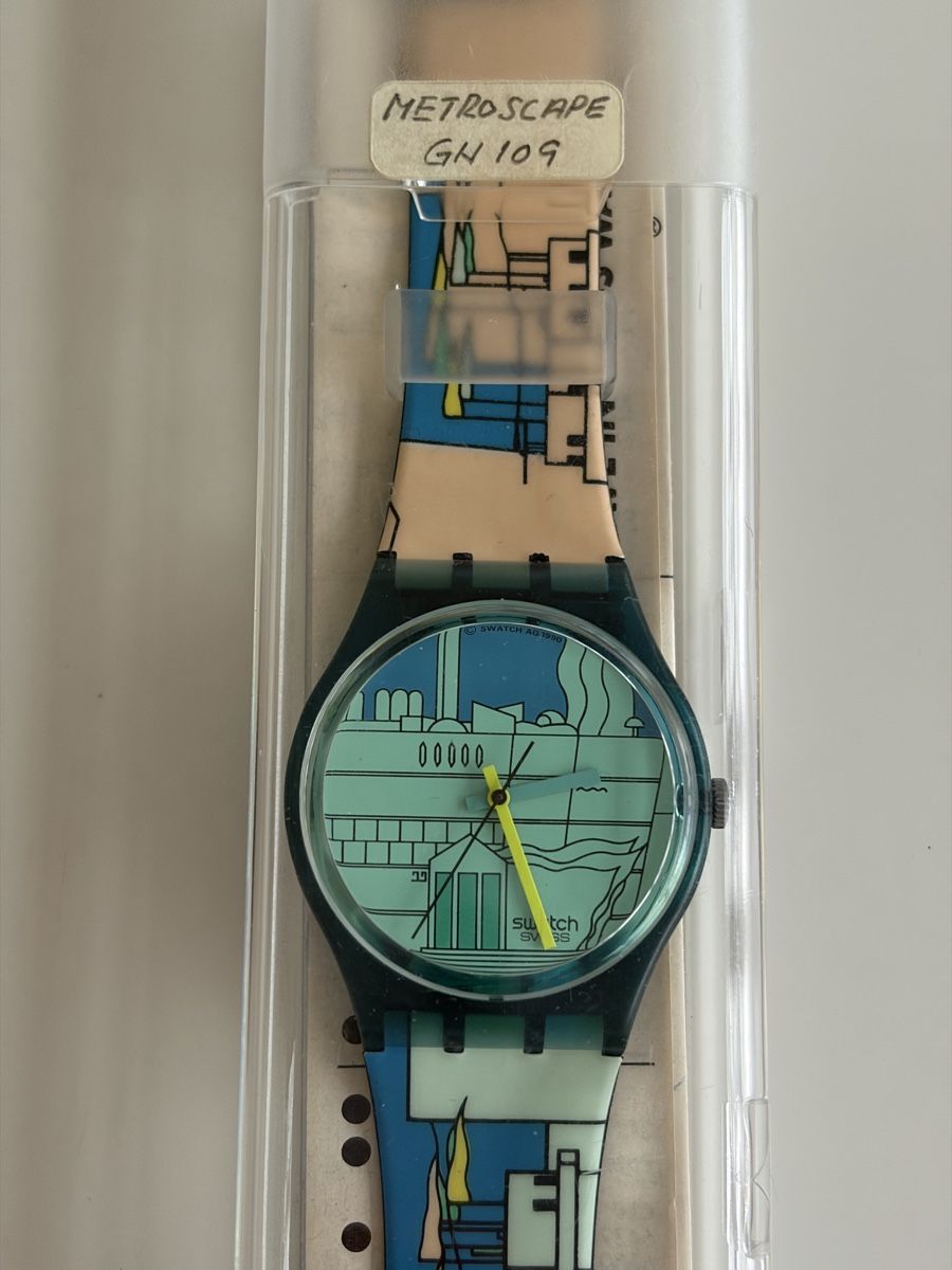 Swatch Orologi: Swatch - Gent Metroscape GN109 - 1990 – Nuovo e nell'imballaggio originale da Zürich venduto da shopping07