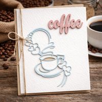 Neues Stanzschablonenset Coffee / Kaffee