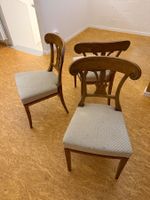 Stuhl Holz hell gemustert Sitz 3 Stk. guter Zustand