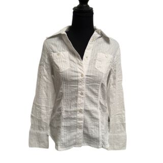 Camicette: Y2K VINTAGE WHITE SOFT SPRING BLOUSE S M – Usato da Zofingen venduto da JumpInVintage 1