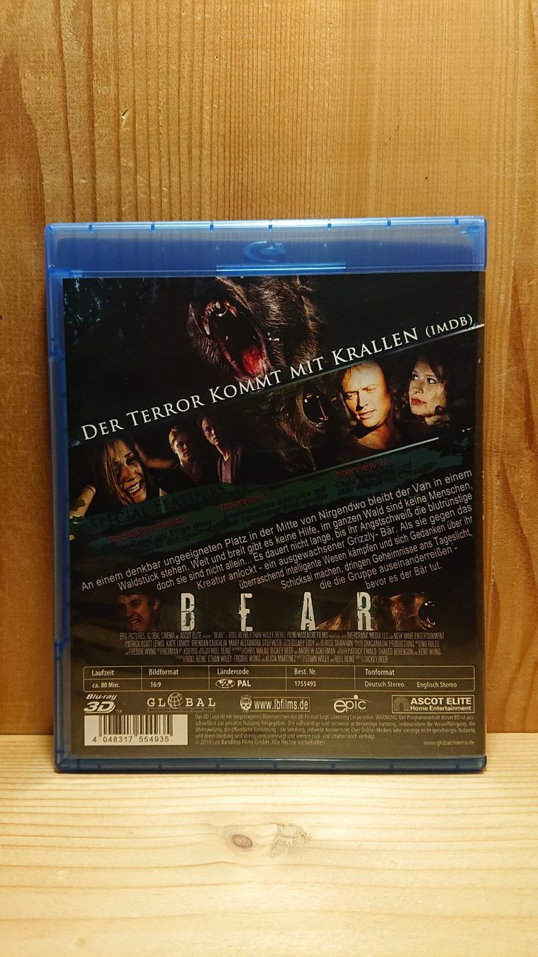 Tutti i DVDs: BEAR Stell dich tot Blu-Ray in 3D – Usato da Wilderswil venduto da Exebub 1