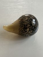Glasfigur Tropfen mit Sprenkelmuster guter Zustand(I9)