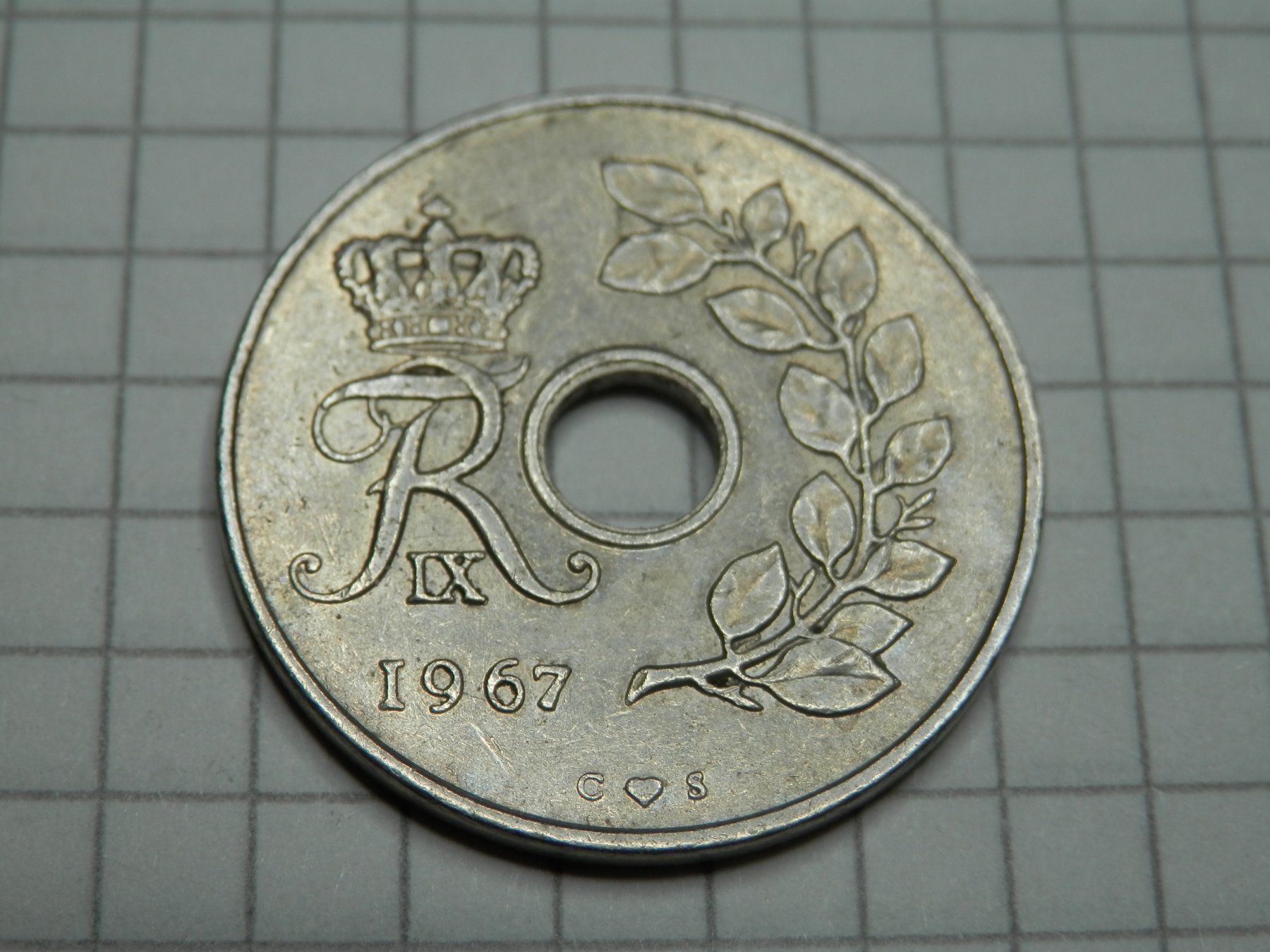 Tutti le monete: Dänemark  25 Öre, 1967 – Usato da Weiach venduto da weiach81
