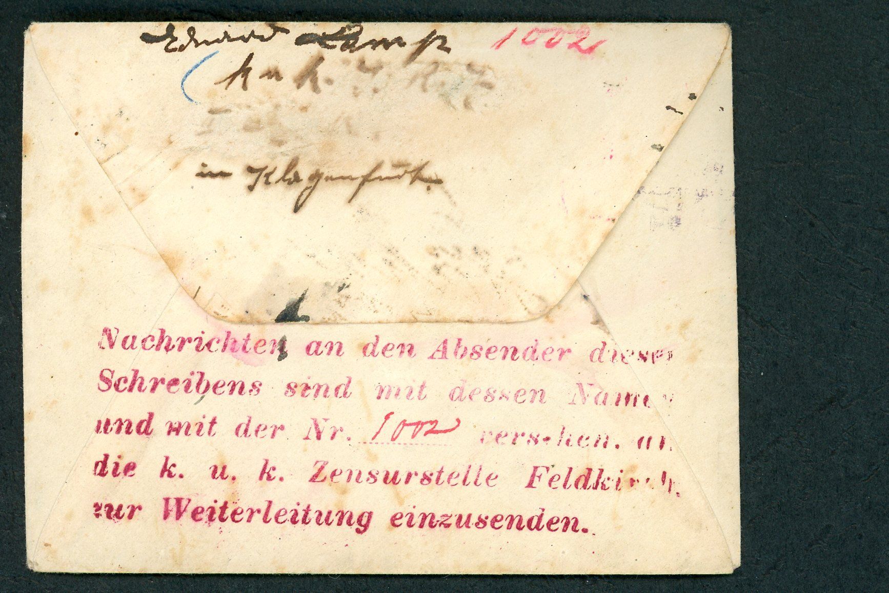 Enveloppes & pochettes d'envoi: Alte Briefhülle mit Briefmarken, Zensurstempel – D'occasion à Opfikon par webstar30 1