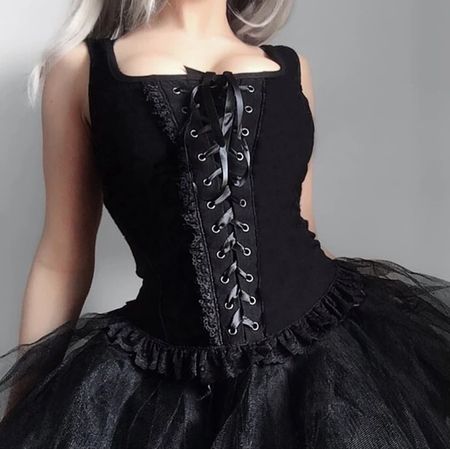 Geschnürtes Gothic Top Gr S *neu*